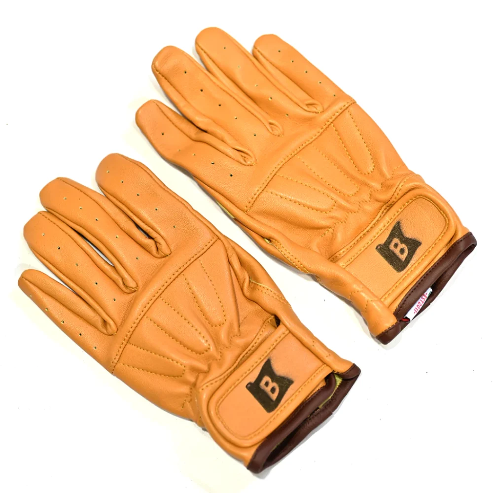 Bellissimo Classic Long Leather Yellow Gloves