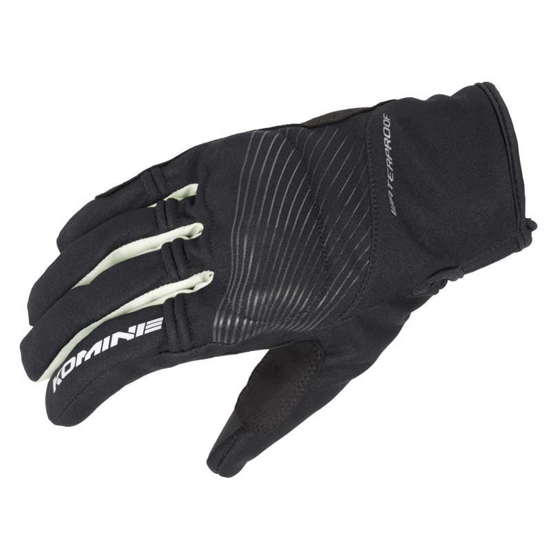 Komine GK 245 Protect Rain Short Black Silver Gloves
