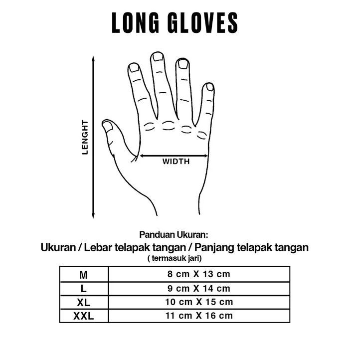 Bellissimo Checkered Long Leather Black White Gloves - Image 5