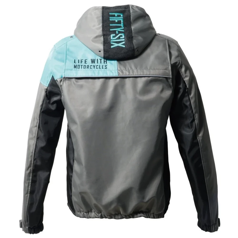56design Quarter Parka Turquoise Blue Jacket - Image 2