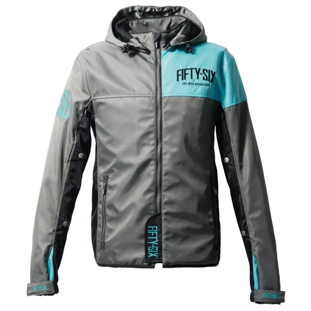 56design Quarter Parka Turquoise Blue Jacket