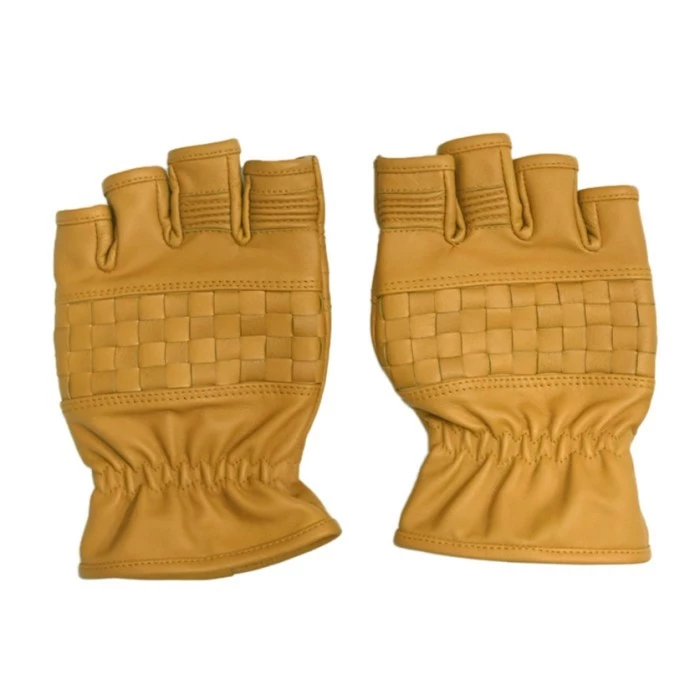 Alternative view of Bellissimo Checkered Short Leather Yellow Gloves