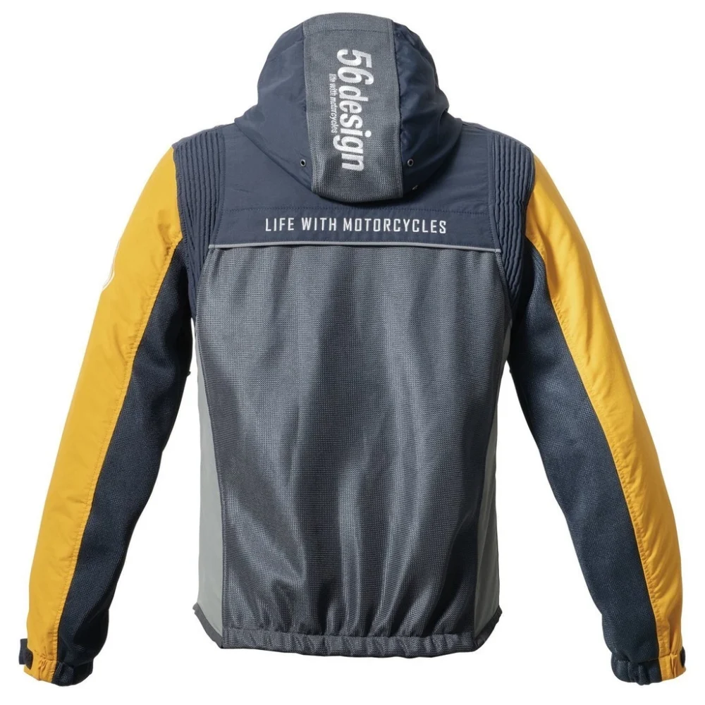 56design Half Mesh Parka Evo Mustard Jacket - Image 2