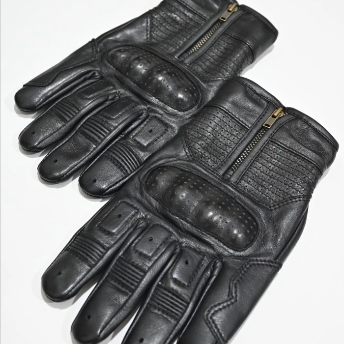 Bellissimo Racing Leather Black Gloves