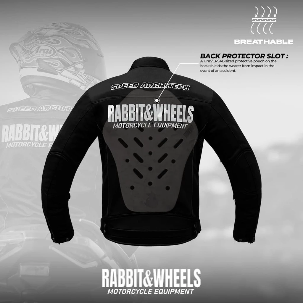 Rabbit and Wheels New Reguler Basic Black Jacket - Image 2