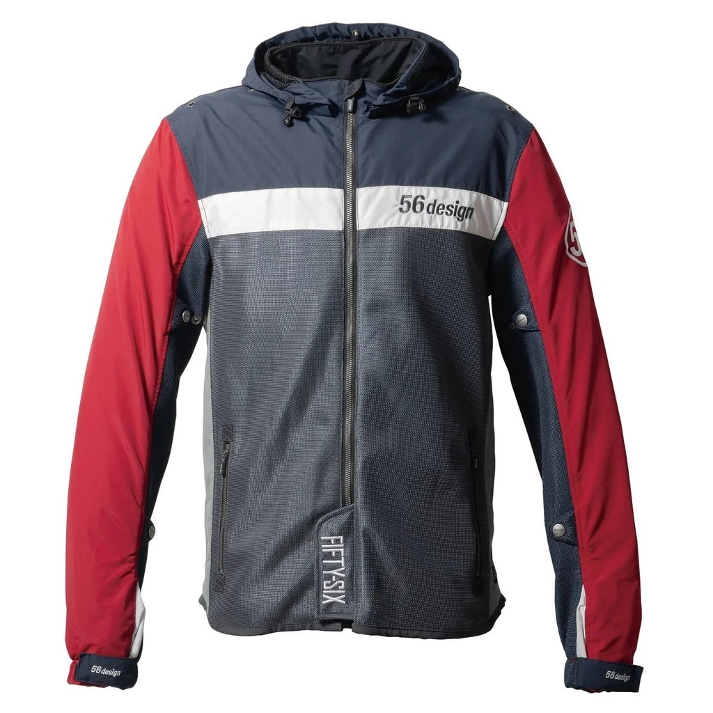 56design Half Mesh Parka Evo Carmine Red Jacket