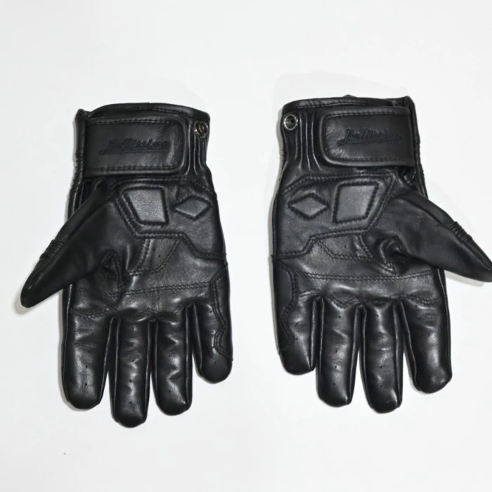 Bellissimo Racing Leather Black Gloves - Image 3
