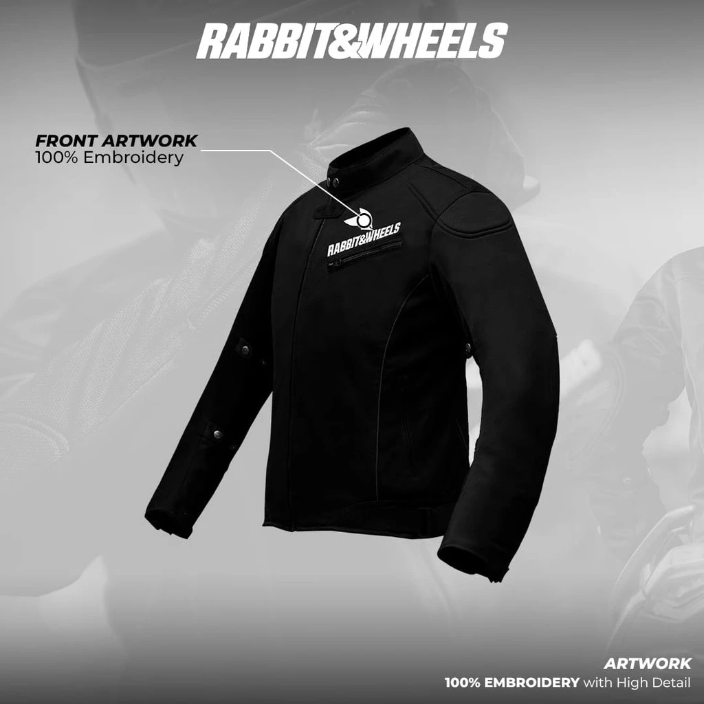Rabbit and Wheels New Reguler Basic Black Jacket - Image 3