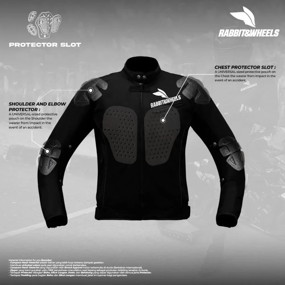 Rabbit and Wheels New Reguler Basic Black Jacket - Image 5