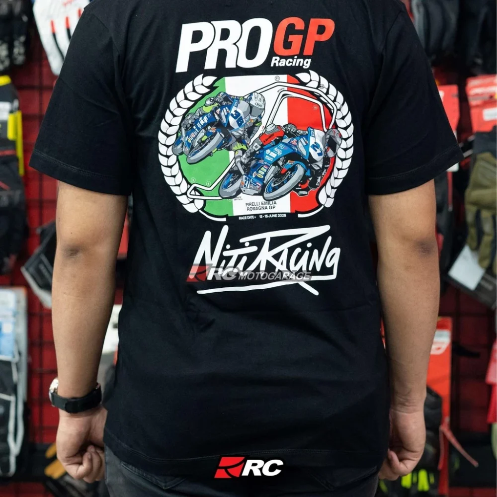 NitiRacing ProGP x NitiRacing Misano Edition Black T-Shirt - Image 3