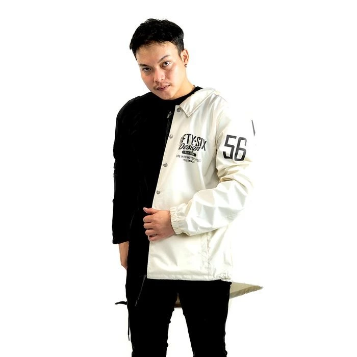 56design 3 Layered Coach Ivory Jacket - Image 6