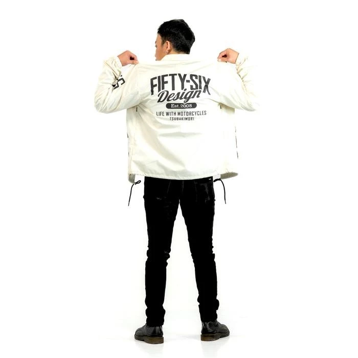 56design 3 Layered Coach Ivory Jacket - Image 2