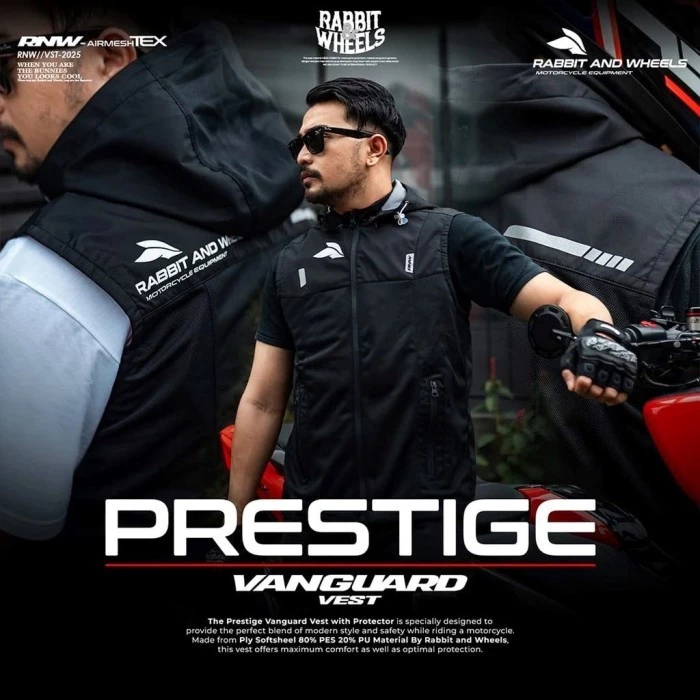 Rabbit and Wheels Prestige Vanguard Black Vest