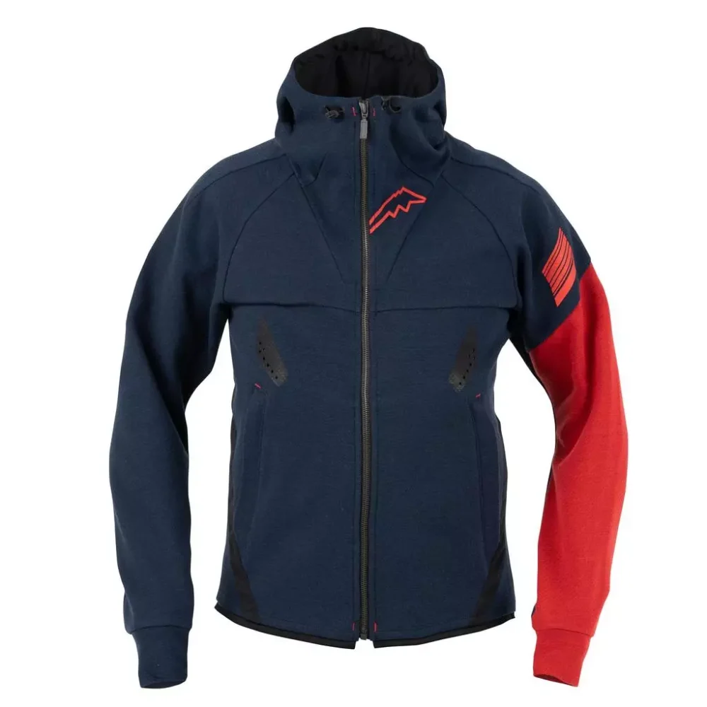 Kushitani K 1356 Rebro Hoodie Navy Red Hoodie