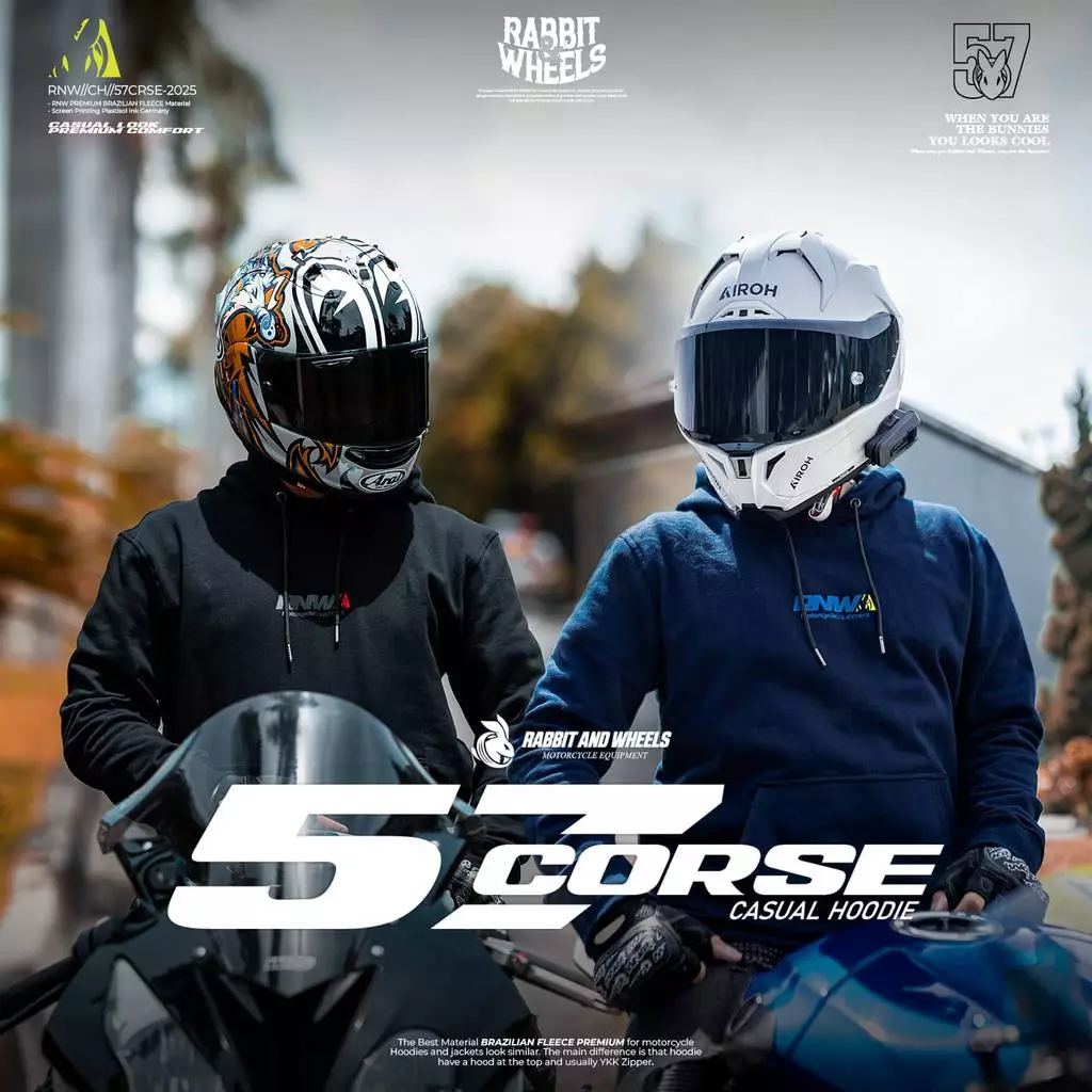 Rabbit and Wheels 57 Corse Navy Hoodie
