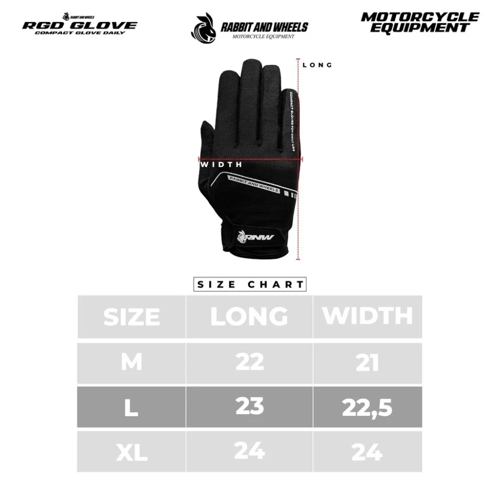 Rabbit and Wheels RGD Black Gloves - Image 4