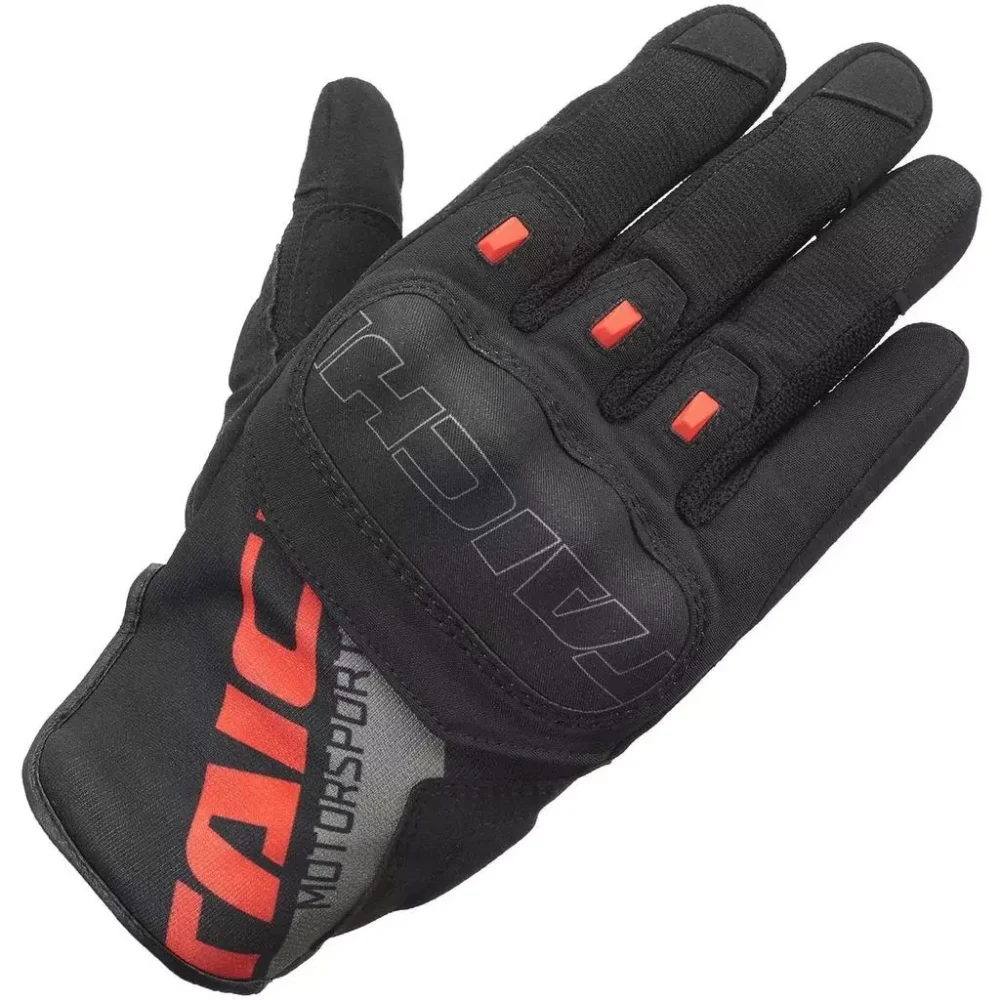 RS Taichi RST 468 Stroke Air Black Red Gloves