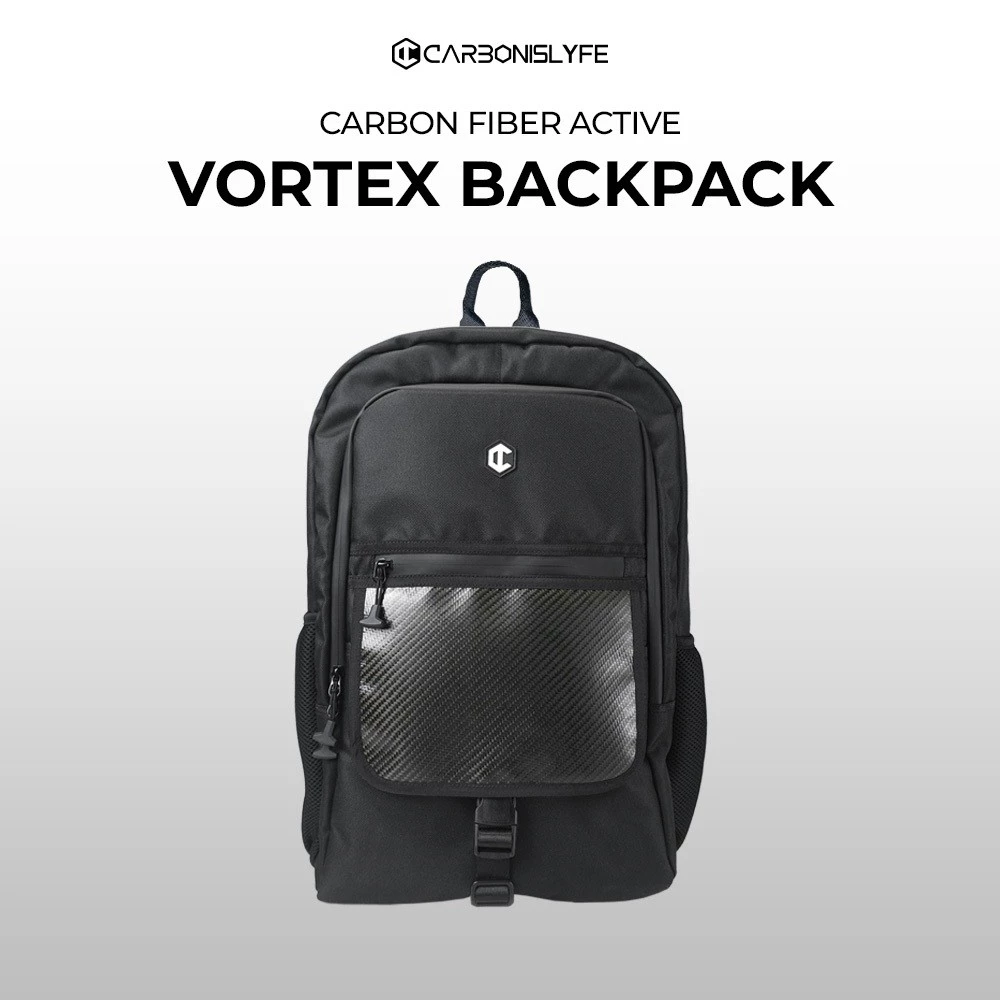 Carbon is Lyfe Active Vortex Glossy Backpack
