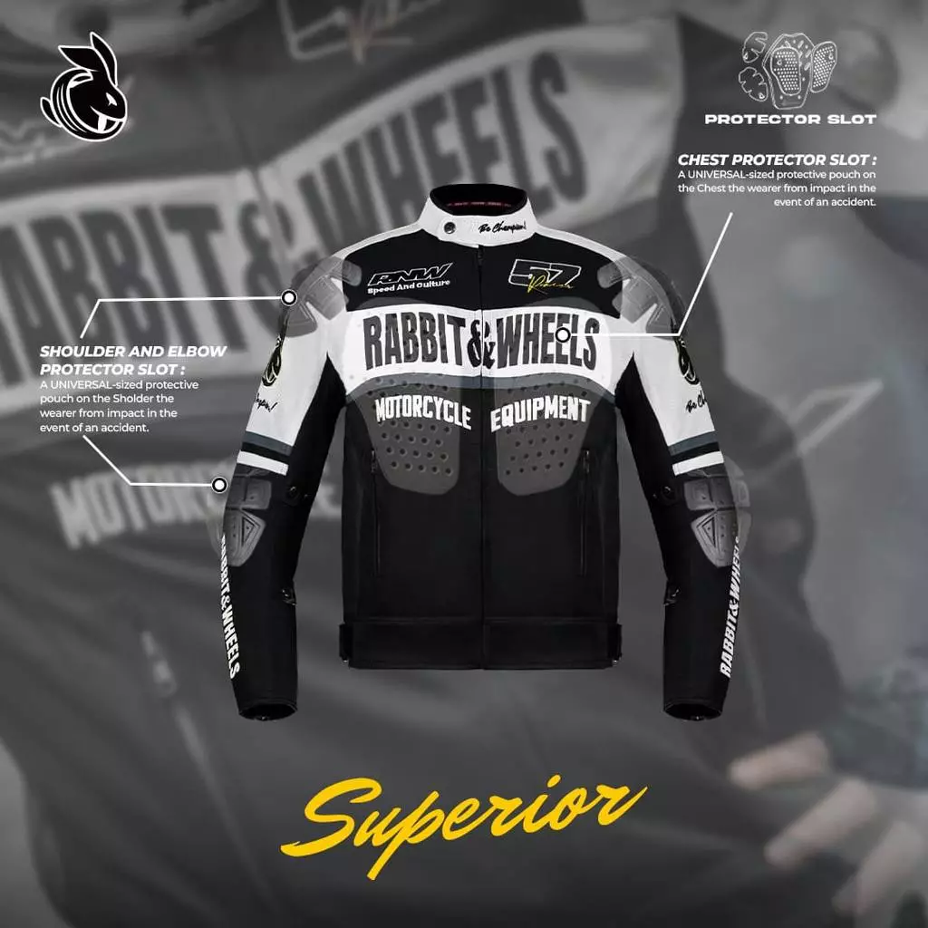 Rabbit and Wheels Devise Black Jacket - Image 2
