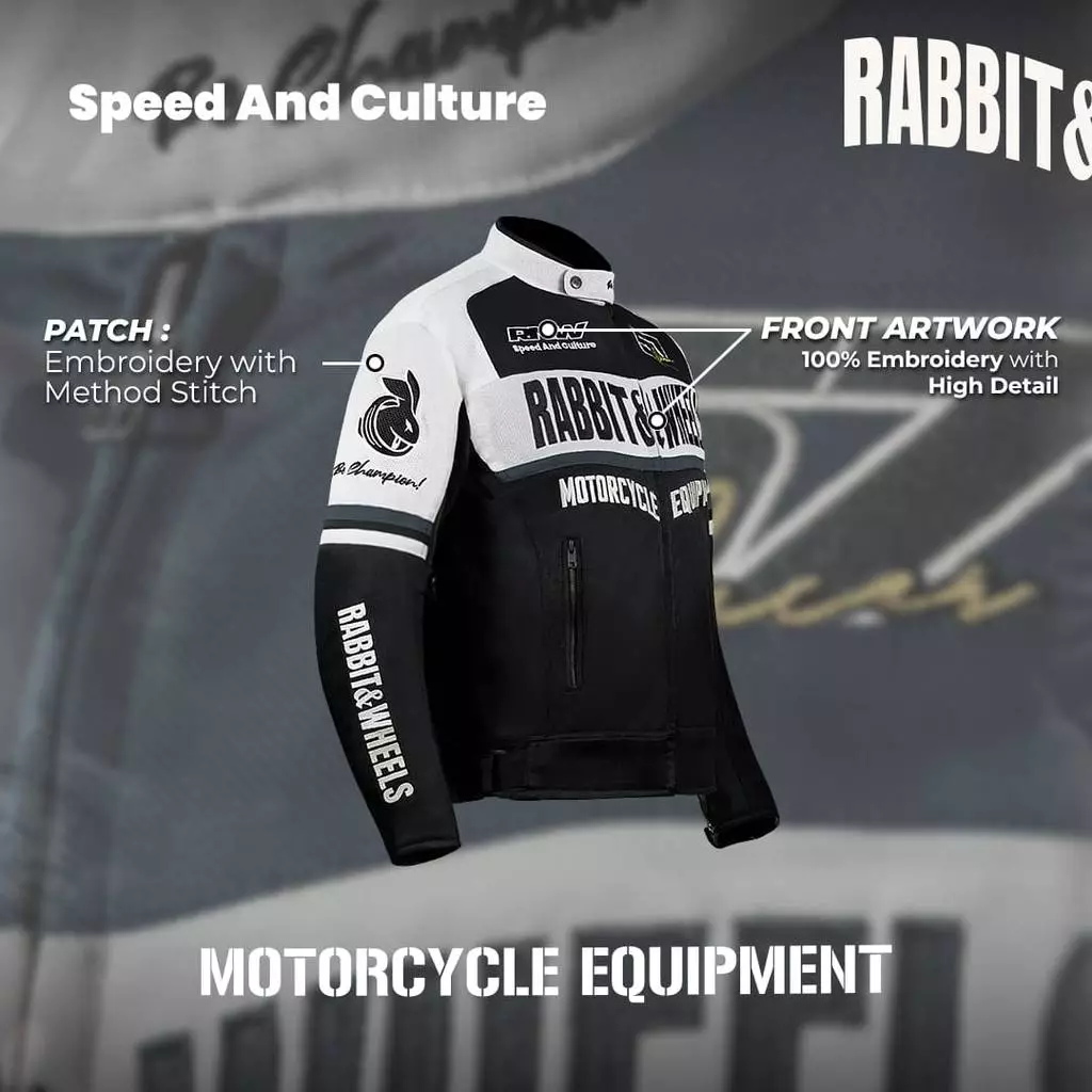 Rabbit and Wheels Devise Black Jacket - Image 3