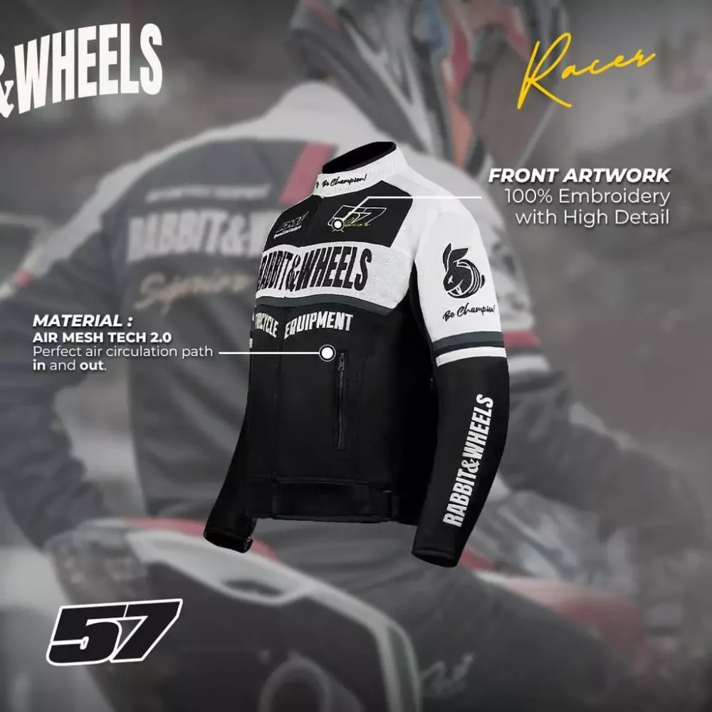 Rabbit and Wheels Devise Black Jacket - Image 4