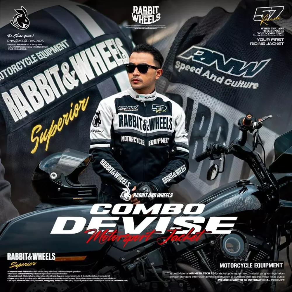 Rabbit and Wheels Devise Black Jacket