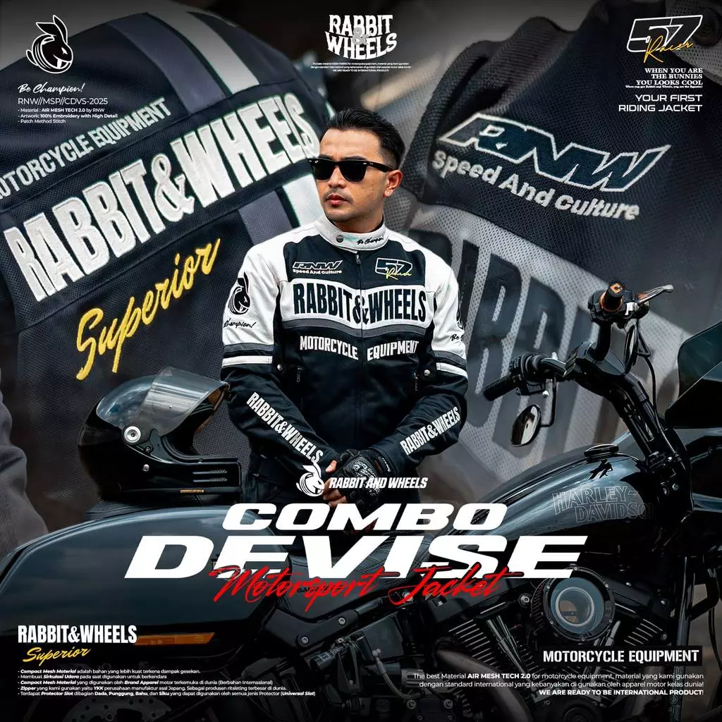 Rabbit and Wheels Devise Black Jacket