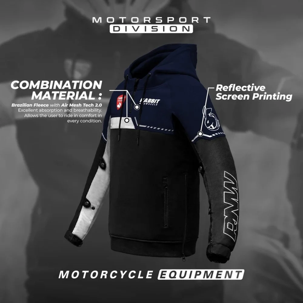 Rabbit and Wheels Luxe Motorsport Navy Jacket - Image 3