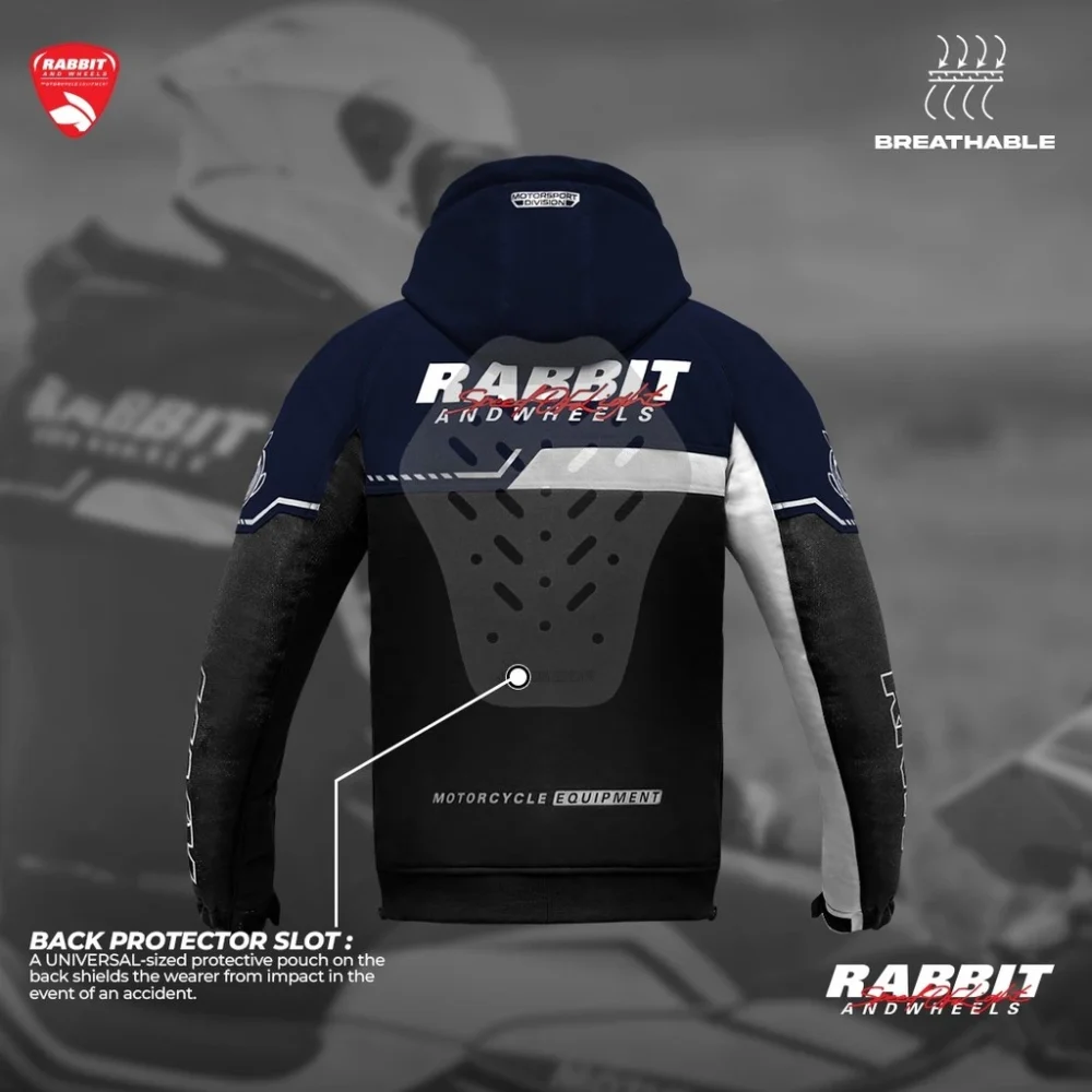 Rabbit and Wheels Luxe Motorsport Navy Jacket - Image 2