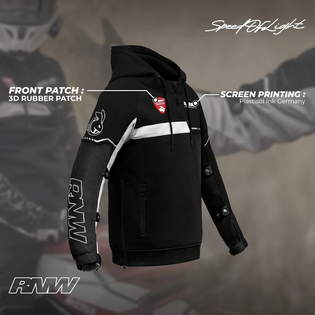 Rabbit and Wheels Luxe Motorsport Black Jacket - Image 4