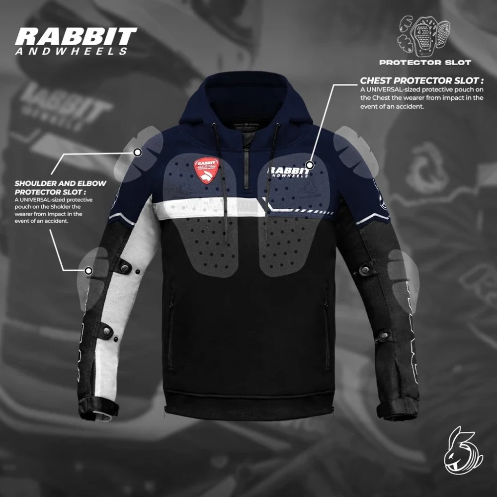 Rabbit and Wheels Luxe Motorsport Navy Jacket - Image 5