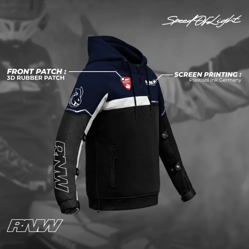 Rabbit and Wheels Luxe Motorsport Navy Jacket - Image 4