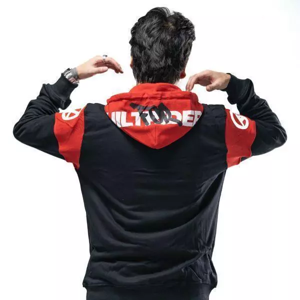 YORC B05-26 Redline Black Hoodie - Image 5
