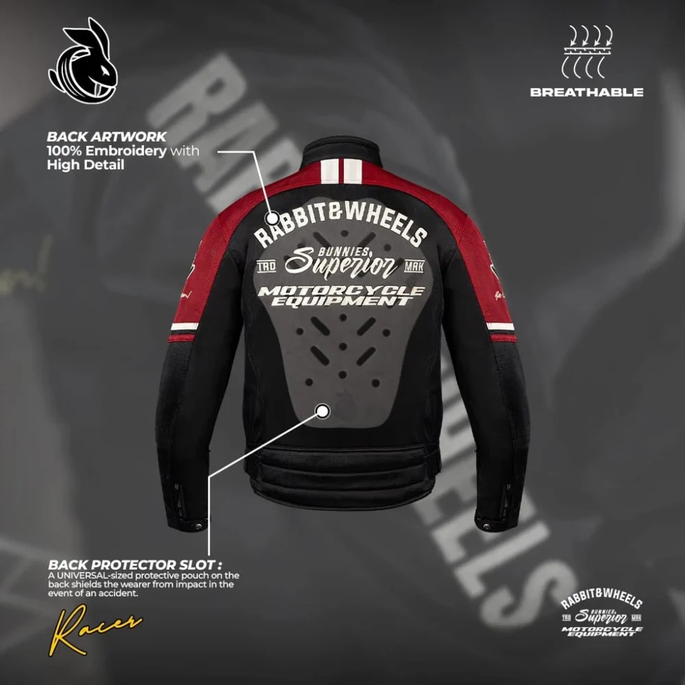 Rabbit and Wheels Combo Legacy Red Jacket - Image 5