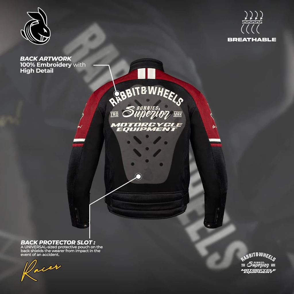 Rabbit and Wheels Combo Legacy Red Jacket - Image 5