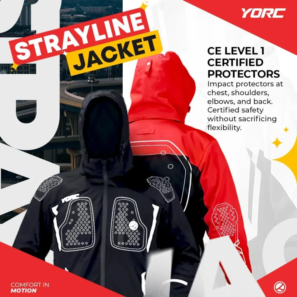 Alternative view of YORC B13-25 Strayline Red Jacket