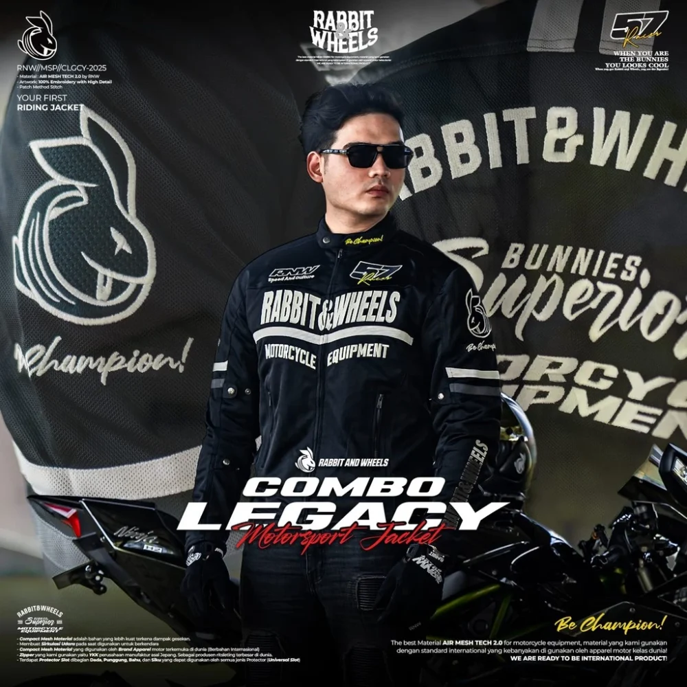 Rabbit and Wheels Combo Legacy Black Jacket