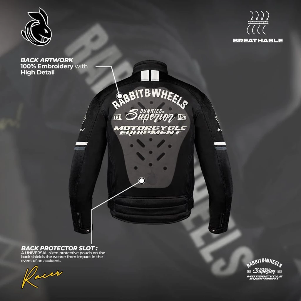 Rabbit and Wheels Combo Legacy Black Jacket - Image 5