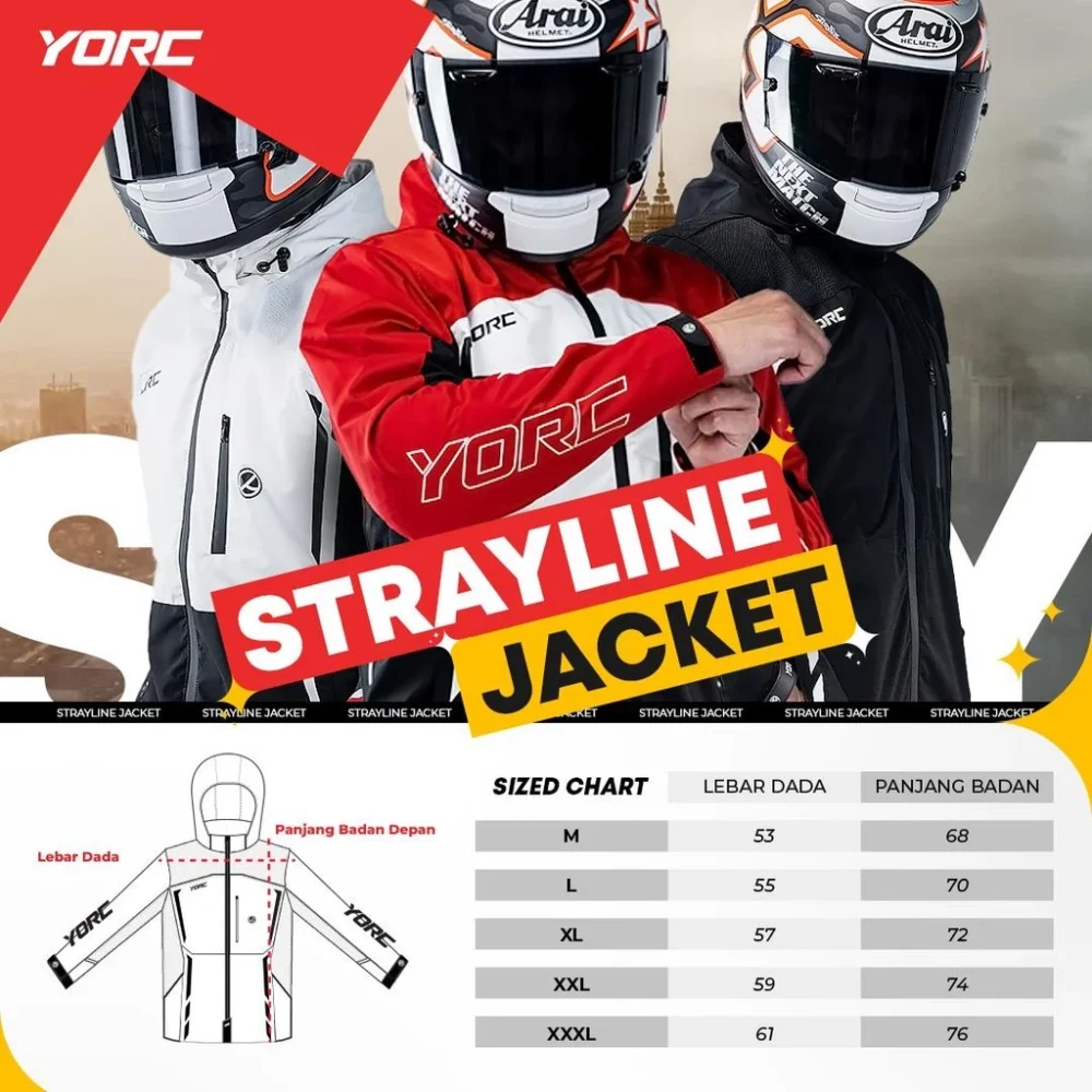 YORC B13-25 Strayline Black Jacket - Image 8