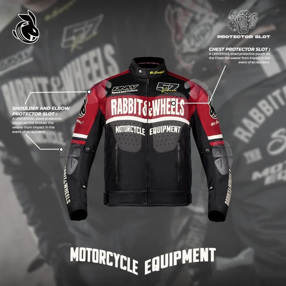 Alternative view of Rabbit and Wheels Combo Legacy Red Jacket