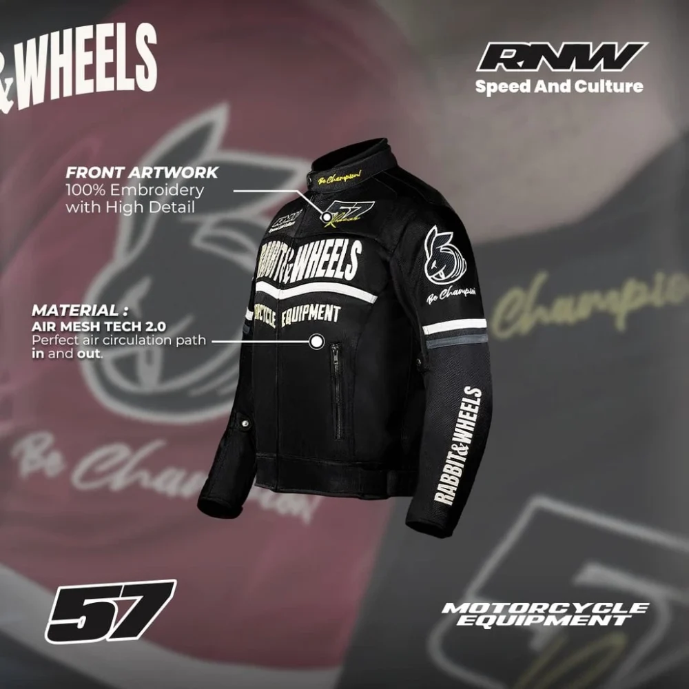 Rabbit and Wheels Combo Legacy Black Jacket - Image 4