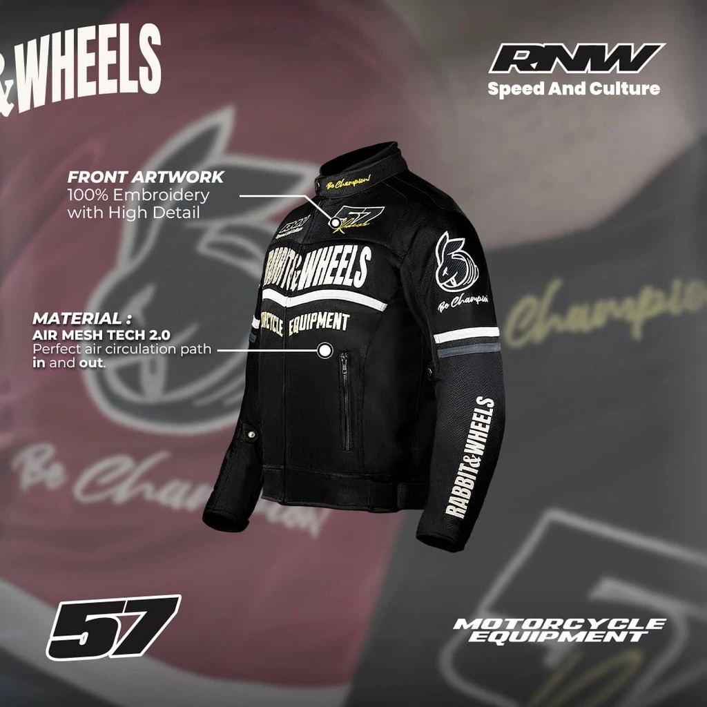 Rabbit and Wheels Combo Legacy Black Jacket - Image 4