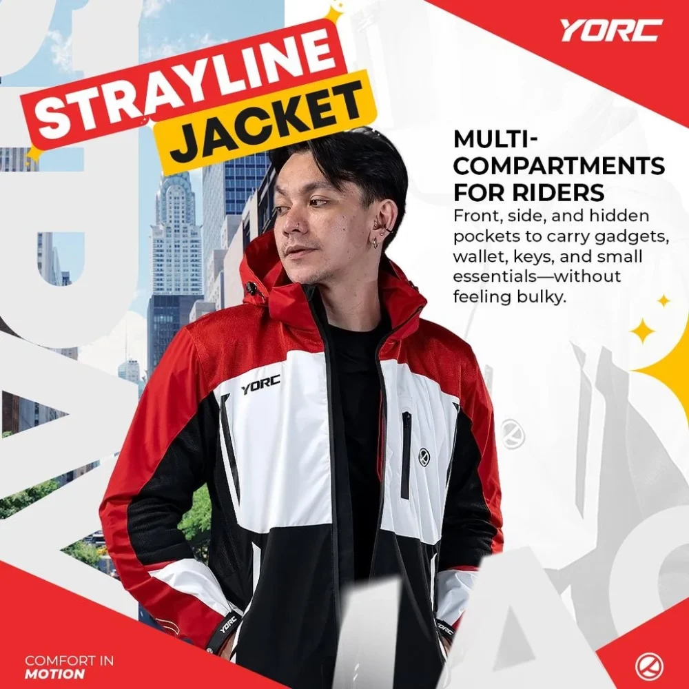 YORC B13-25 Strayline Red Jacket - Image 3