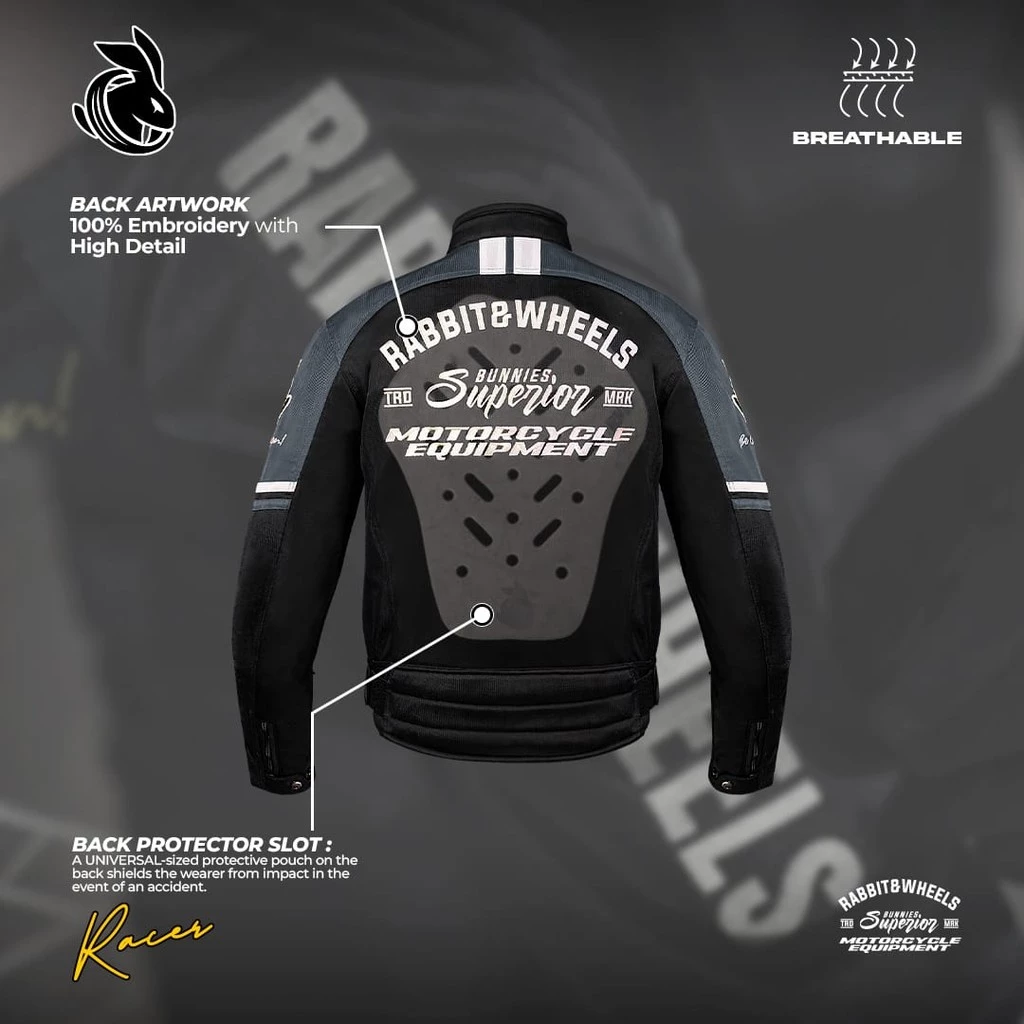 Rabbit and Wheels Combo Legacy Grey Jacket - Image 4