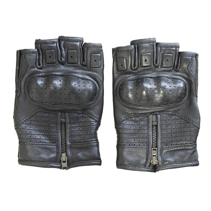Bellissimo Racing Short Leather Black Gloves