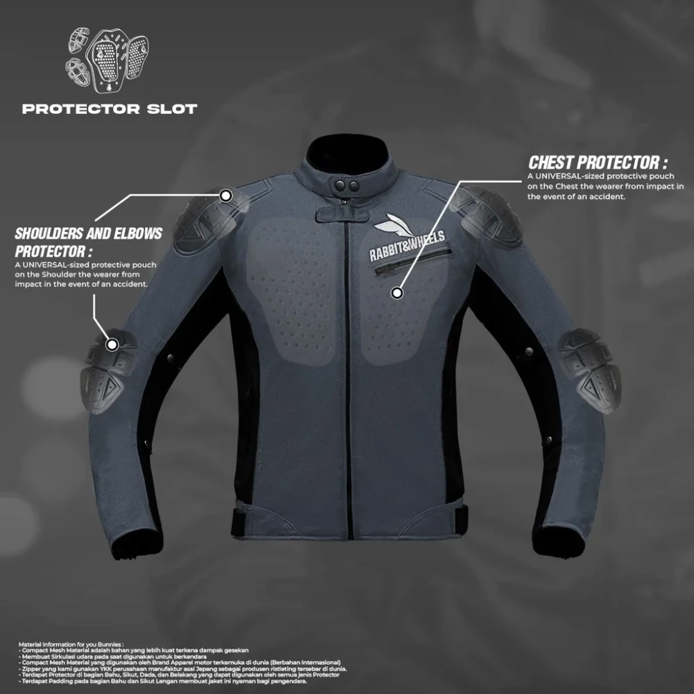 Rabbit and Wheels New Reguler Basic Sarthe Grey Jacket - Image 2