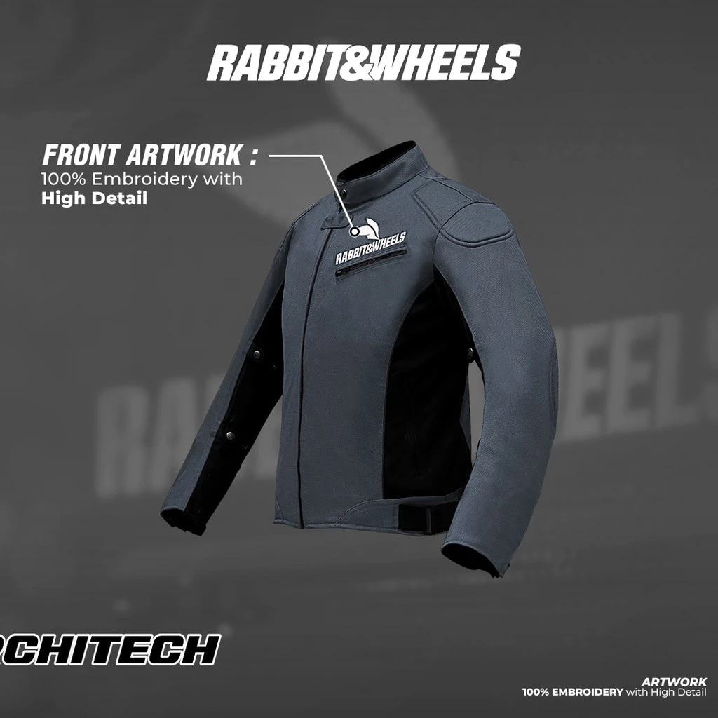Rabbit and Wheels New Reguler Basic Sarthe Grey Jacket - Image 4