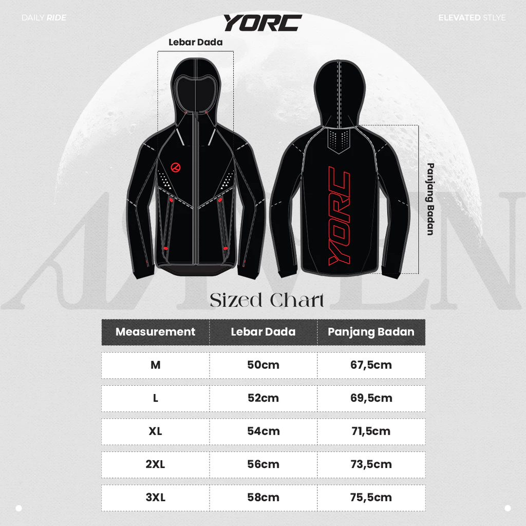 YORC B01-26 Arven Black Jacket - Image 7
