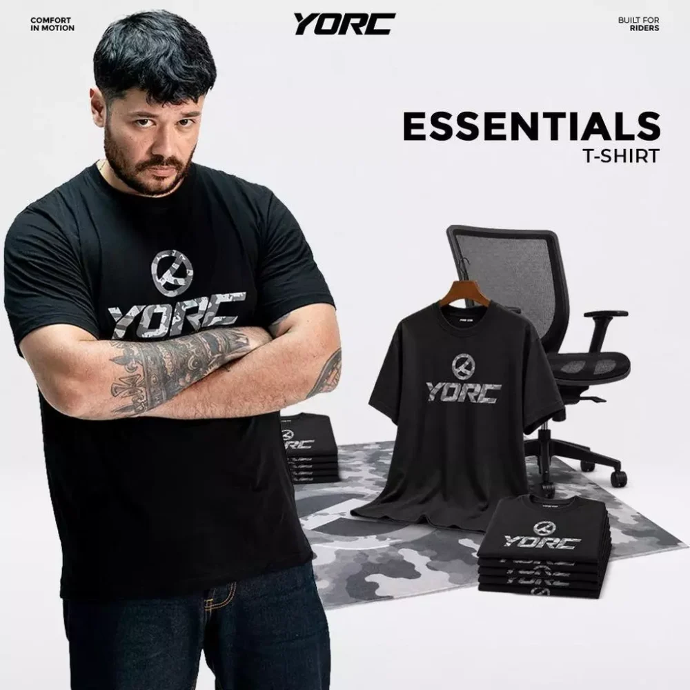 YORC B03-26 Essential Black T-Shirt