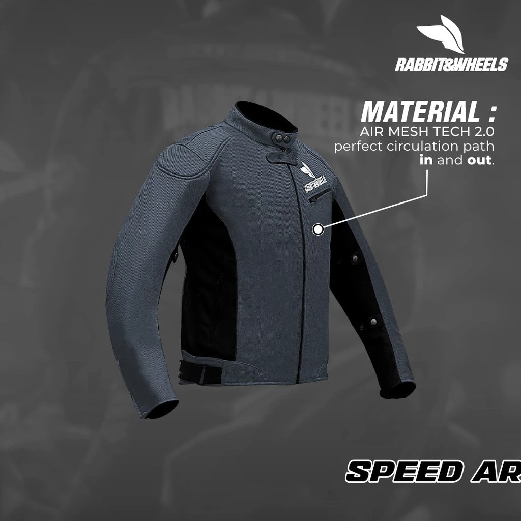 Rabbit and Wheels New Reguler Basic Sarthe Grey Jacket - Image 3